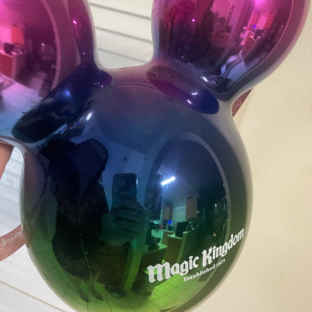 Disney balloon 50th anniversary popcorn bucket with strap